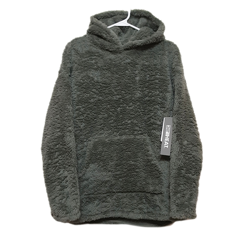 32 Degrees Sherpa Hooded Sweater Womens Large